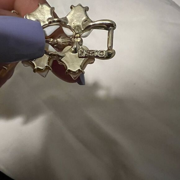 Stunning Vintage BSK Bracelet White Lucite Rhinestone - - Picture 5 of 7